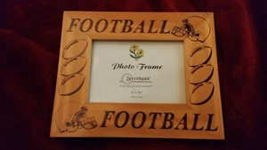 Beautiful Wooden Football Picture Frame - Picture 1 of 3