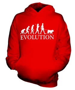 AKITA DOG BREED EVOLUTION DOG KIDS HOODIE HOODIE BOYS - Picture 1 of 14