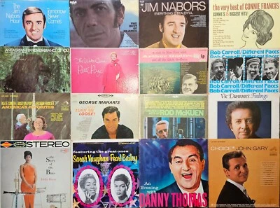 Vintage 16 LP Lot #270: Popular Vocalists 1950s 1960s Plus, VG Or Better Vinyl - Image 1 of 4