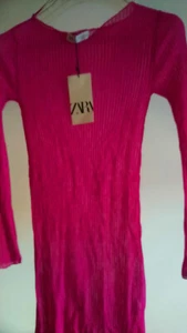 figurbetontes Minikleid transparent - pink - S - Bild 1 von 1