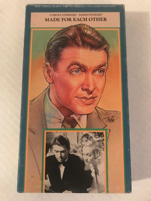 MADE FOR EACH OTHER, CAROLE LOMBARD, JAMES STEWART, VHS 1988 KEY VIDEO Foto 1 de 2