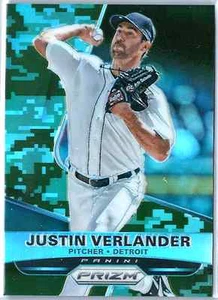 Panini Prizm Justin Verlander 2015 camuflaje paralelo 94/199 Tigers #102 - Imagen 1 de 2