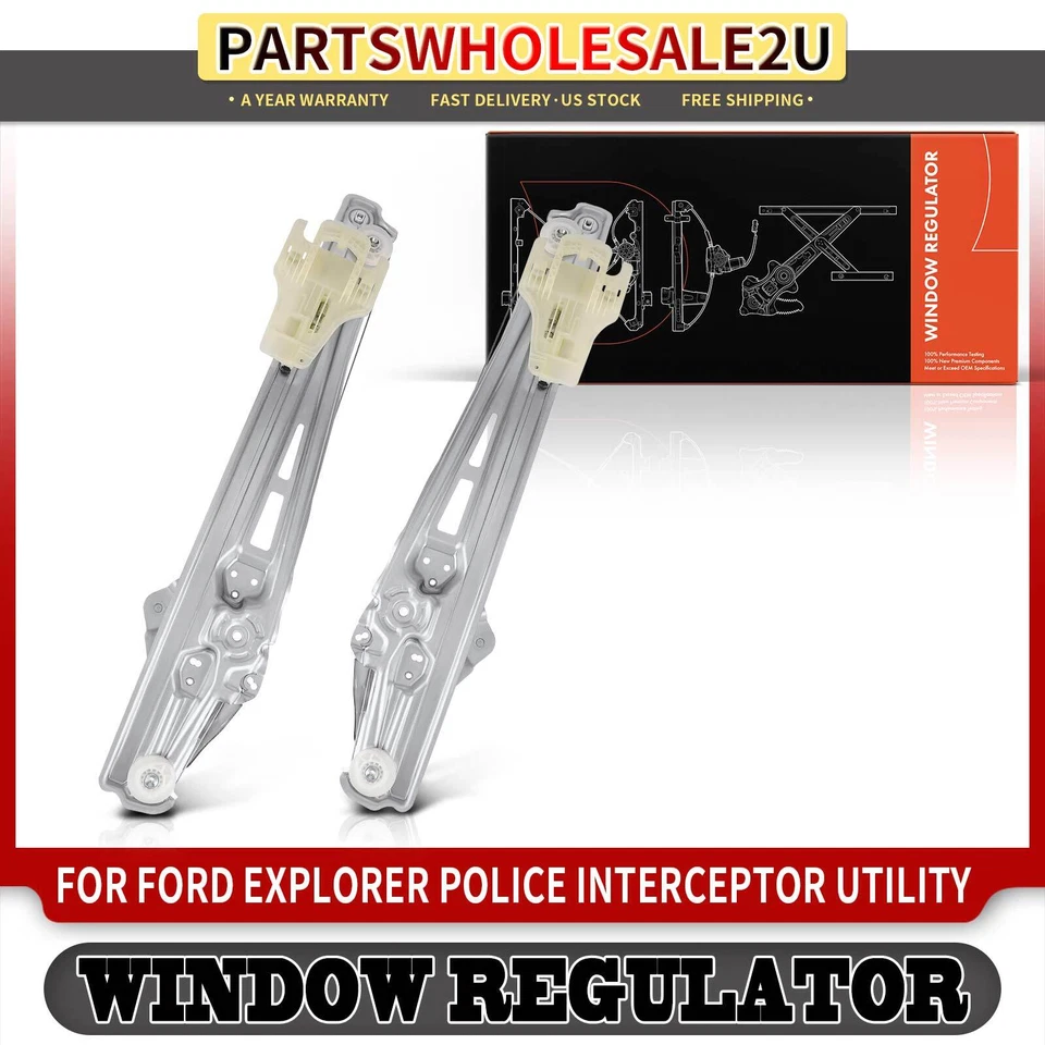 Regulador de ventana eléctrica trasera 2 piezas para Ford Explorer Police Interceptor utilitario Foto 1 de 4