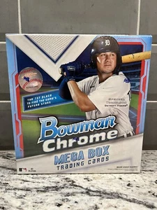 2021 Bowman Chrome MLB Baseball Factory Sealed Mega Box NEW QUANTITY - Picture 1 of 2