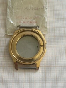 cassa placcata oro movimento lanco 1022 vintage watch spare - Foto 1 di 5
