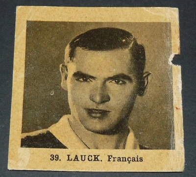 CYCLISME GLOBO CARD 1937 GEANTS ROUTE TOUR FRANCE #39 LUCIEN LAUCK CICLISMO - Photo 1/2