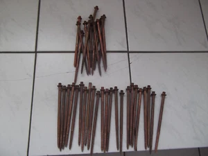 Kupfer Dachrinne - Kupfer Stockschrauben für Fallrohrschellen Preis pro Stück - Bild 1 von 1