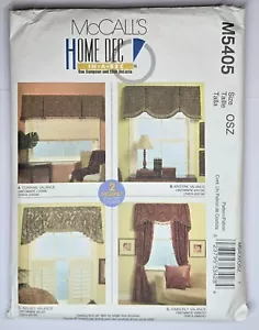 McCall's Home Window Valance Several Sizes - UNCUT Paper Sewing Pattern - Picture 1 of 2