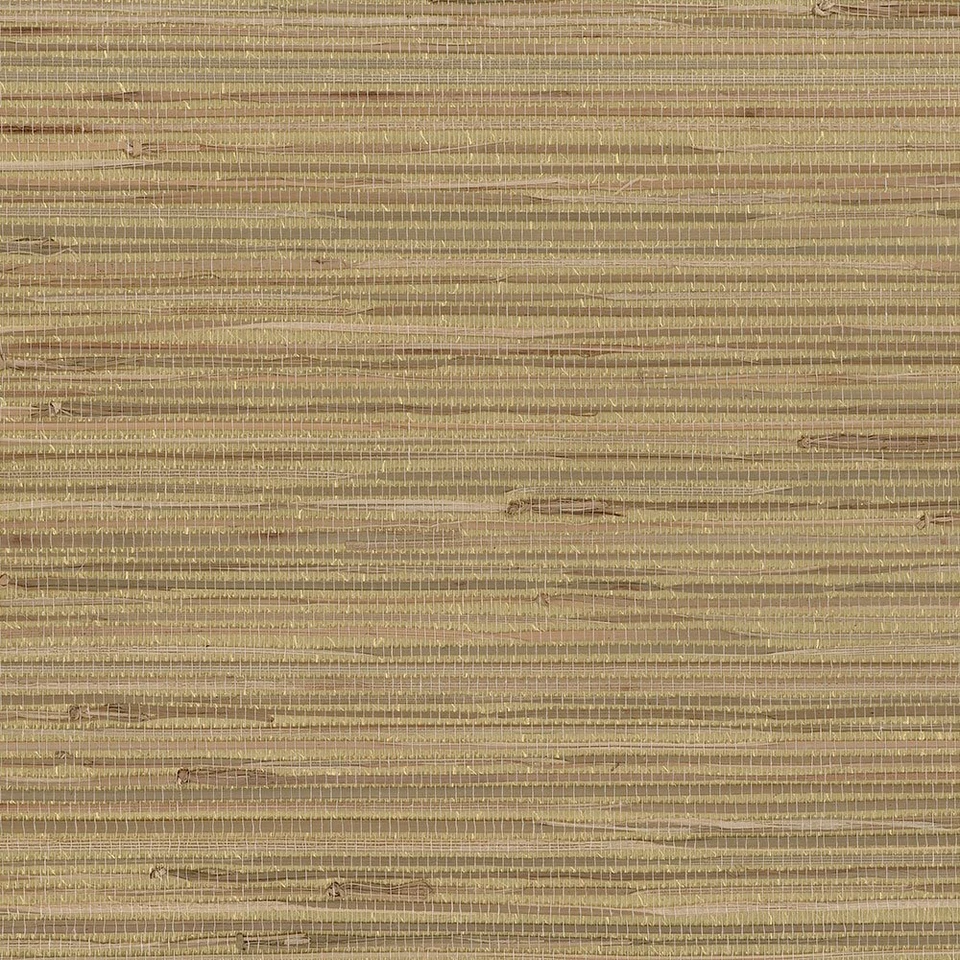 Patton Wallcoverings new488-441 papel tapiz tela de hierba dorado beige crema marrón madera Foto 1 de 1