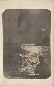 RPPC • Watching A Minensprengung ( Mine Explosion ) 1917 WWI English Channel - Bild 1 von 2