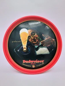 Vintage Budweiser Anheuser-Busch tray /w Butler - Picture 1 of 6