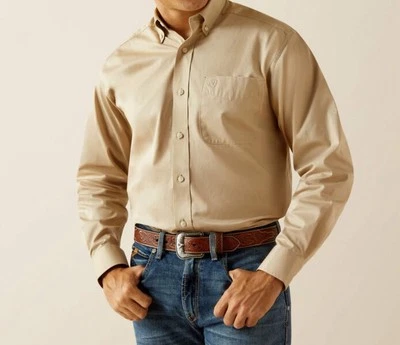 Ariat Men's Lightweight Solid Twill Classic Fit Shirt 10058558 Sz Medium M - Image 1 of 4