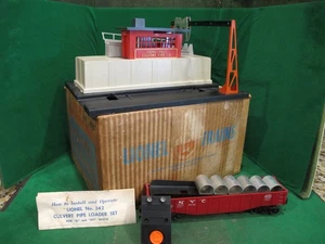 Nice Lionel Original Postwar BOXED #345 Operating Culvert Loader and Car - Picture 1 of 24