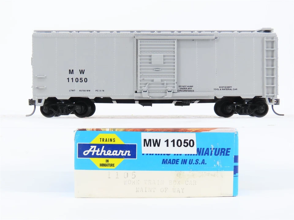 Escala HO Athearn 1105 MW Mantenimiento de Camino Trabajo Tren Caja Vagón #11050 Foto 1 de 4