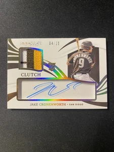 Bolso de mano Panini Immaculate 2021 RPA Jake Cronenworth #CCR-JC dorado/25 - Imagen 1 de 2