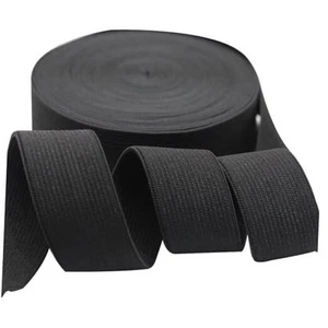 Heavy Stretch Elastic Bands for Sewing 1-1/2 Inch 10 1-1/2inch x 10Yd Black - Picture 1 of 7