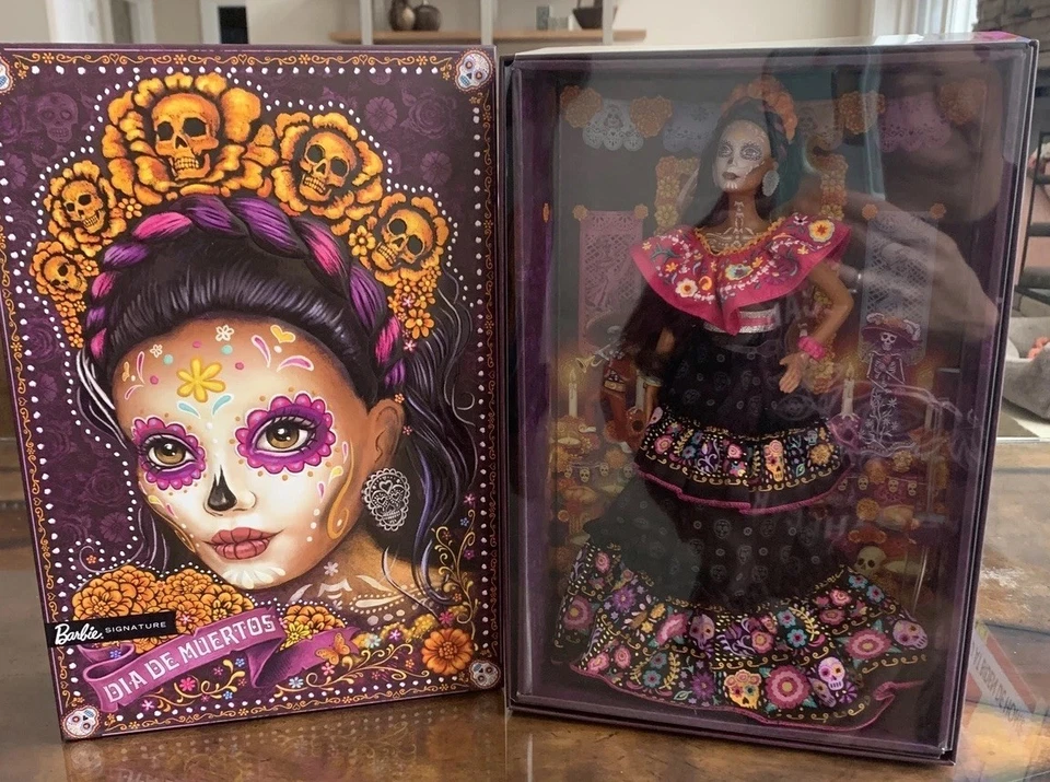 BARBIE DIA DE LOS MUERTOS DOLL 2021 DAY OF THE DEAD Spanish November Box - Image 1 of 4