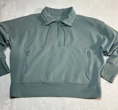 Sudadera para mujer Old Navy dinámica polar media cremallera azul luminoso talla 2XL Foto 1 de 4