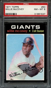 1971 Topps #50 Willie McCovey PSA 8 HOF San Francisco Giants 1537 - Picture 1 of 2
