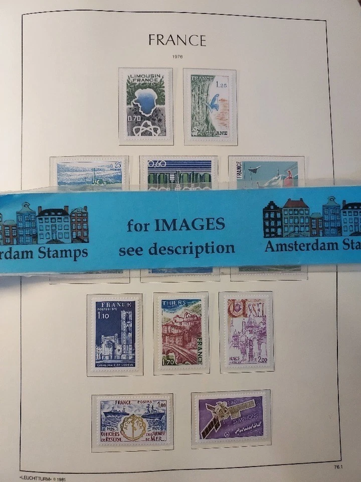 France 1976-1988 + extra vf MNH collection in Leuchtturm album High FACE TOP! - Image 1 of 1