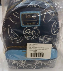 Disney Destination D23 Expo Exclusive Gold Member Icons Loungefly Backpack - Picture 1 of 6