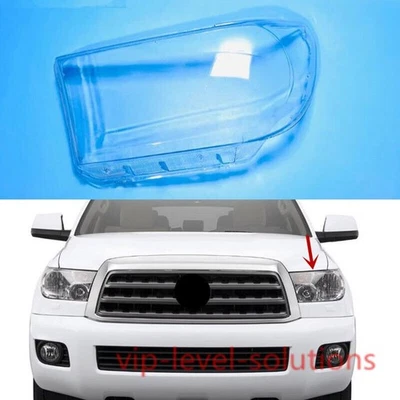 Cubierta de lente de faro izquierdo + pegamento para Toyota Tundra 2008-2017 Sequoia 2007-2013 Foto 1 de 4