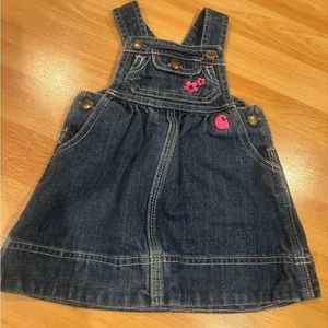 Carhartt Baby Girl Denim Overall Dress - Picture 1 of 4