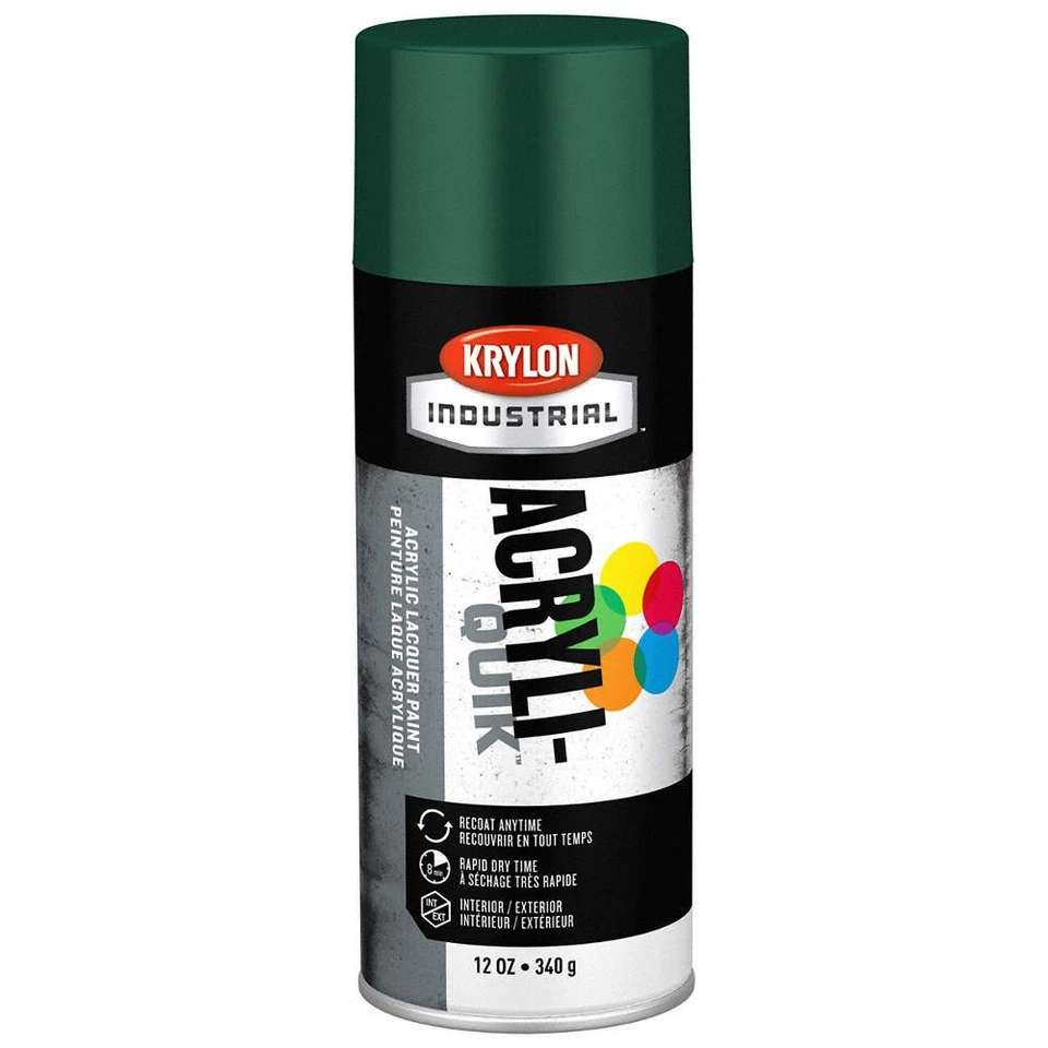 Pintura en aerosol KRYLON INDUSTRIAL K02001A07, verde cazador, brillo 54TG87 Foto 1 de 1