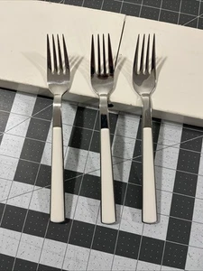 WMF Cromargan Torino (3) Dinner Forks White Handle 18/10 Stainless Flatware - Picture 1 of 9