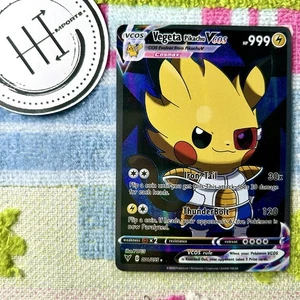 Vegeta Pikachu VCOS Pokemon Karte Holo Cosplay ART - Bild 1 von 2