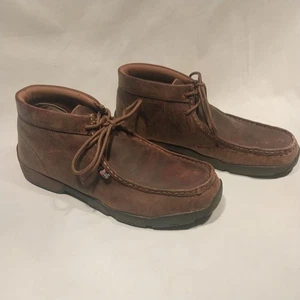Justin Boots Cappie Chukka Hombres 12 M Zapatos de Trabajo 232 Marrón Sin usar, en caja Cuero Con cordones - Imagen 1 de 9