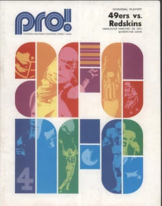 Programma gioco calcio 49ERS vs REDSKINS PLAYOFF 1971 - Foto 1 di 1