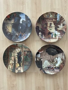 4 Porzellan - Sammelteller - Wandteller - Der arme Poet - Carl Spitzweg - Bild 1 von 7