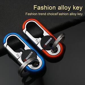 For Omuda Secure Ring Key Clip Carabiner Chains Bikes Rings Cars Steel Key.