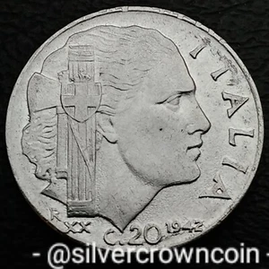 Italy 20 Centesimi 1942 R XX. KM#75b. 20 Cents coin. V. Emmanuel III. WWII. - Picture 1 of 7