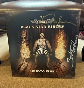 BLACK STAR RIDERS Heavy Fire | FULLY SIGNED Picture Disc Vinyl/LP NEW Thin Lizzy - Picture 1 of 15