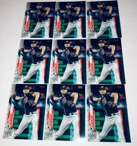 2020 Topps Max Scherzer #180 Washington Nationals Lot Of 9 Baseball Cards R18 - Bild 1 von 3