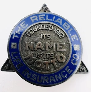 Vintage The Reliable Life Insurance Co. Sterling Silver Service pin - Imagen 1 de 5