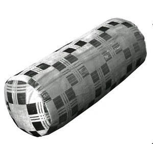 mq08g Silver Metallic Ash Grey Black Checker Shimmer Velvet Bolster Cover Case - Picture 1 of 7