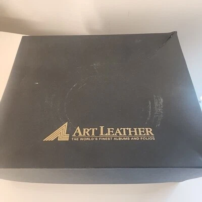 艺术皮革相册婚礼白色个性化带原始收据  — 第 1/4 张图片