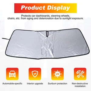 Car Outdoor Front Windshield Sunshade UV Block Visor Kit For Lexus GX 2024+ - Picture 1 of 6