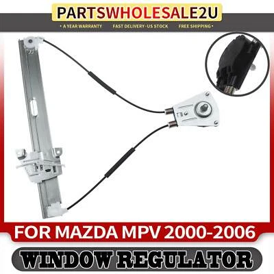 1x Regulador de ventana manual lateral derecho pasajero trasero derecho para Mazda MPV 2000-2006 Foto 1 de 4