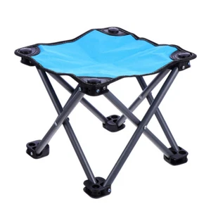 Outdoor-Klappstuhl Kind Kleinkind Zusammenklappbarer Anglerhocker Strandhocker - Bild 1 von 12