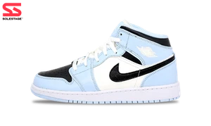 Nike Jordan 1 Mid Ice Blue GS 2022 (555112-401) Juvenil Talla 3Y-7Y - Imagen 1 de 3