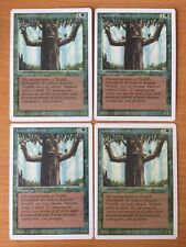 MTG x4 Ironroot Treefolk Playset Revised 3rd Edition Magic Green Forest Creature