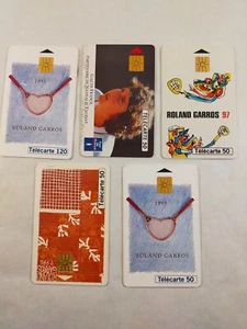 sympa carte téléphonique vintage phone cards tennis Rolland Garros - Imagen 1 de 1