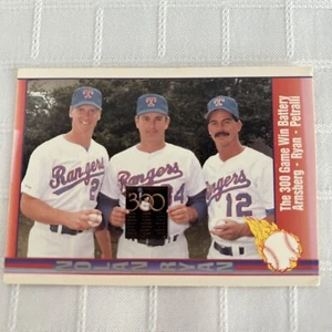 1991 Pacific NOLAN RYAN Baseball Card #68 The 300 Game Win Battery Rangers - Picture 1 of 3