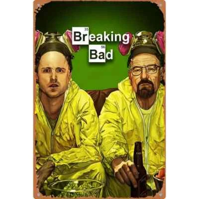 Breaking Bad Walter & Jessie Metal Sign 12 x 8 inch - Image 1 of 3