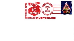 FESTIVAL OF LIGHTS STATION, EAST PEORIA, IL 2013 FDC17048 - Picture 1 of 1