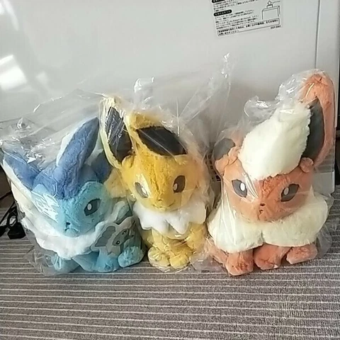 Pokemon Center Original Plush Doll Flareon Vaporeon Jolteon variation From japan Cover